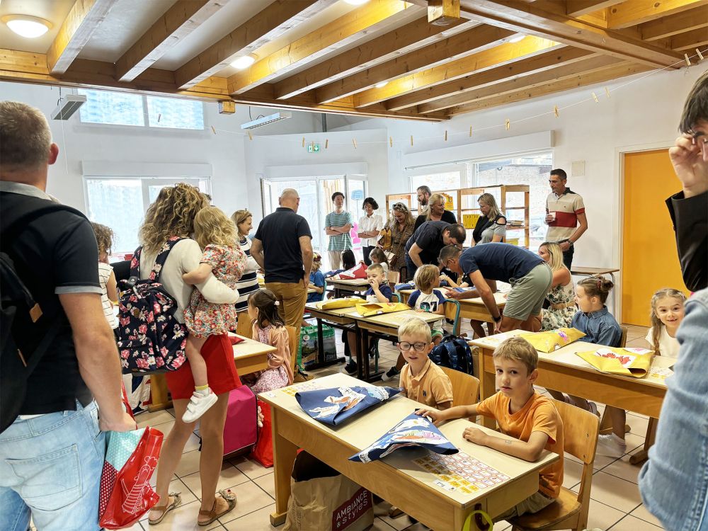 Rentrée des classes à ABCM Haguenau dans une classe de CP